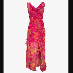 Rumored Just Like Heaven Maxi Dress (Electric Begonia)